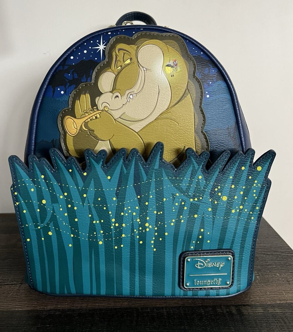 Loungefly Disney 100 Princess & Frog Louis & Ray Glow in the Dark Mini Backpack